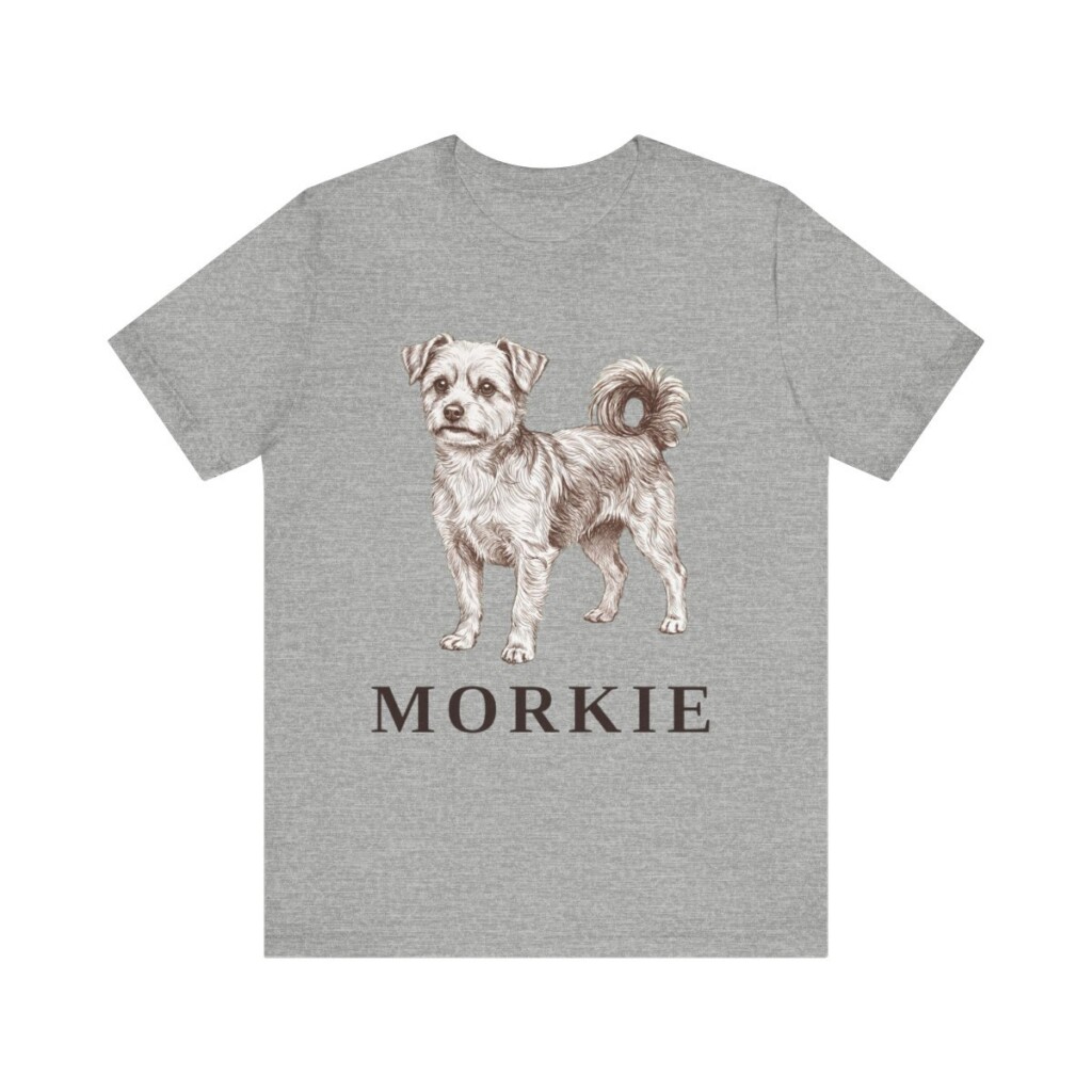 Morkie Shirt, Vintage Dog Sketch Tee, Dog Lover Gift