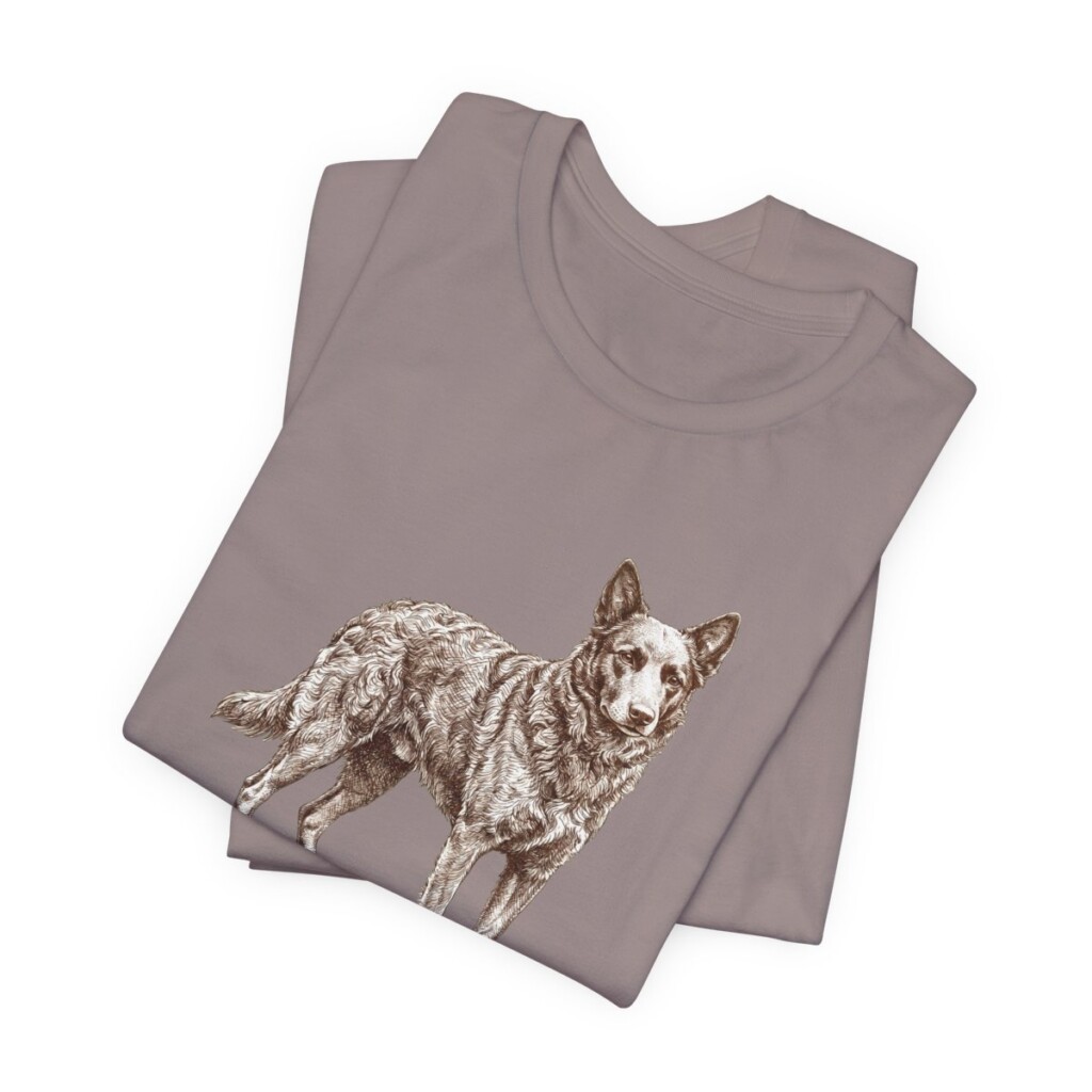 Mudi Dad Shirt, Vintage Dog Sketch Tee, Dog Dad Gift