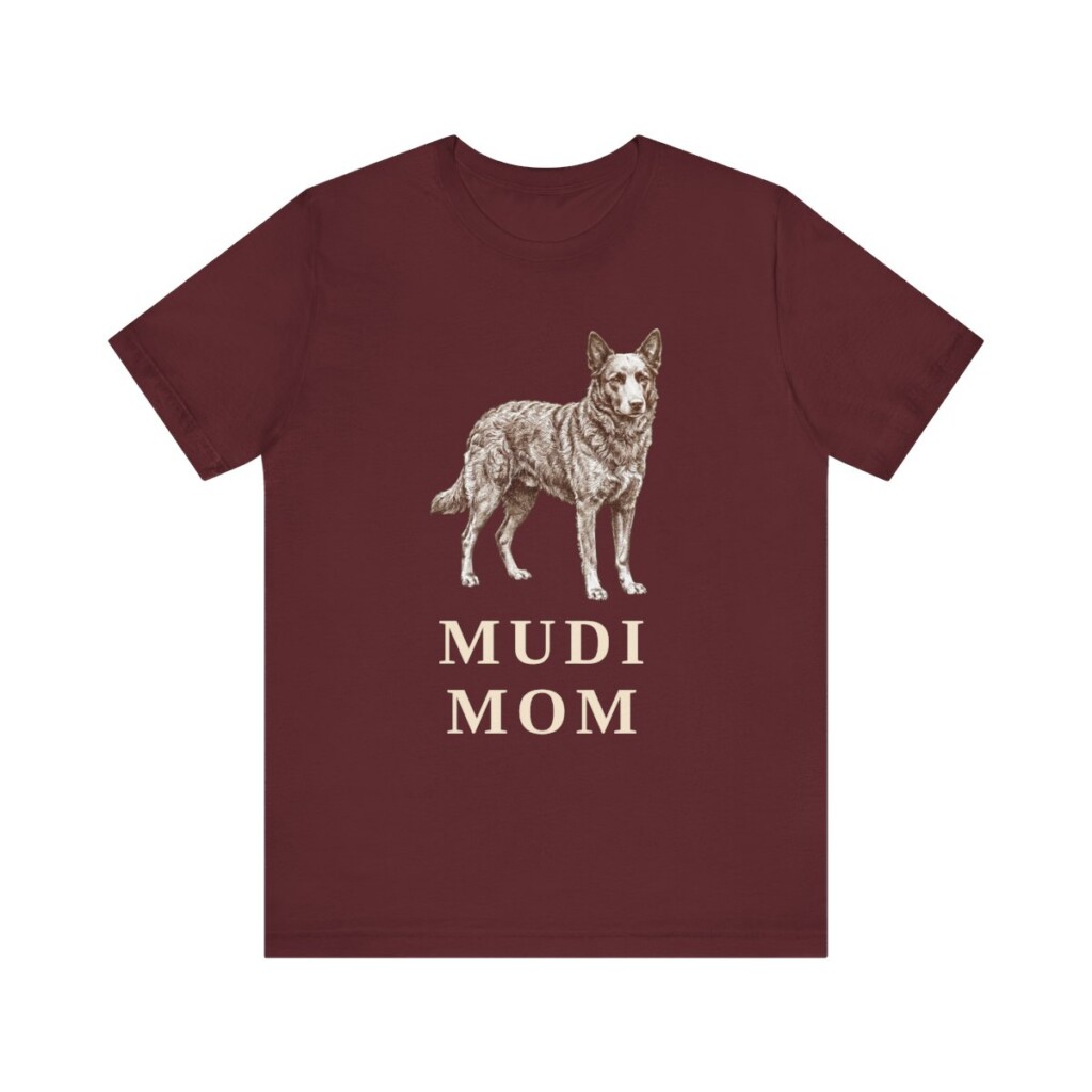 Mudi Mom Shirt, Vintage Dog Sketch Tee, Dog Mom Gift