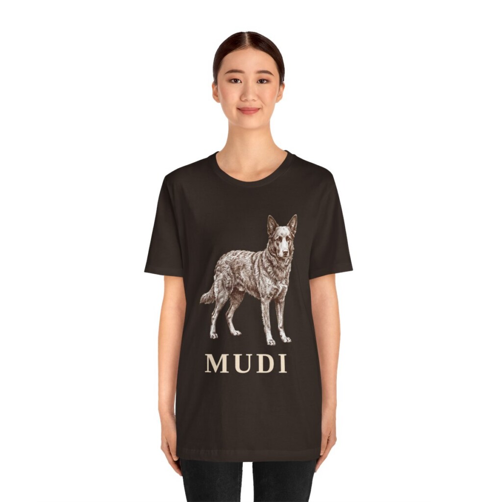 Mudi Shirt, Vintage Dog Sketch Tee, Dog Lover Gift
