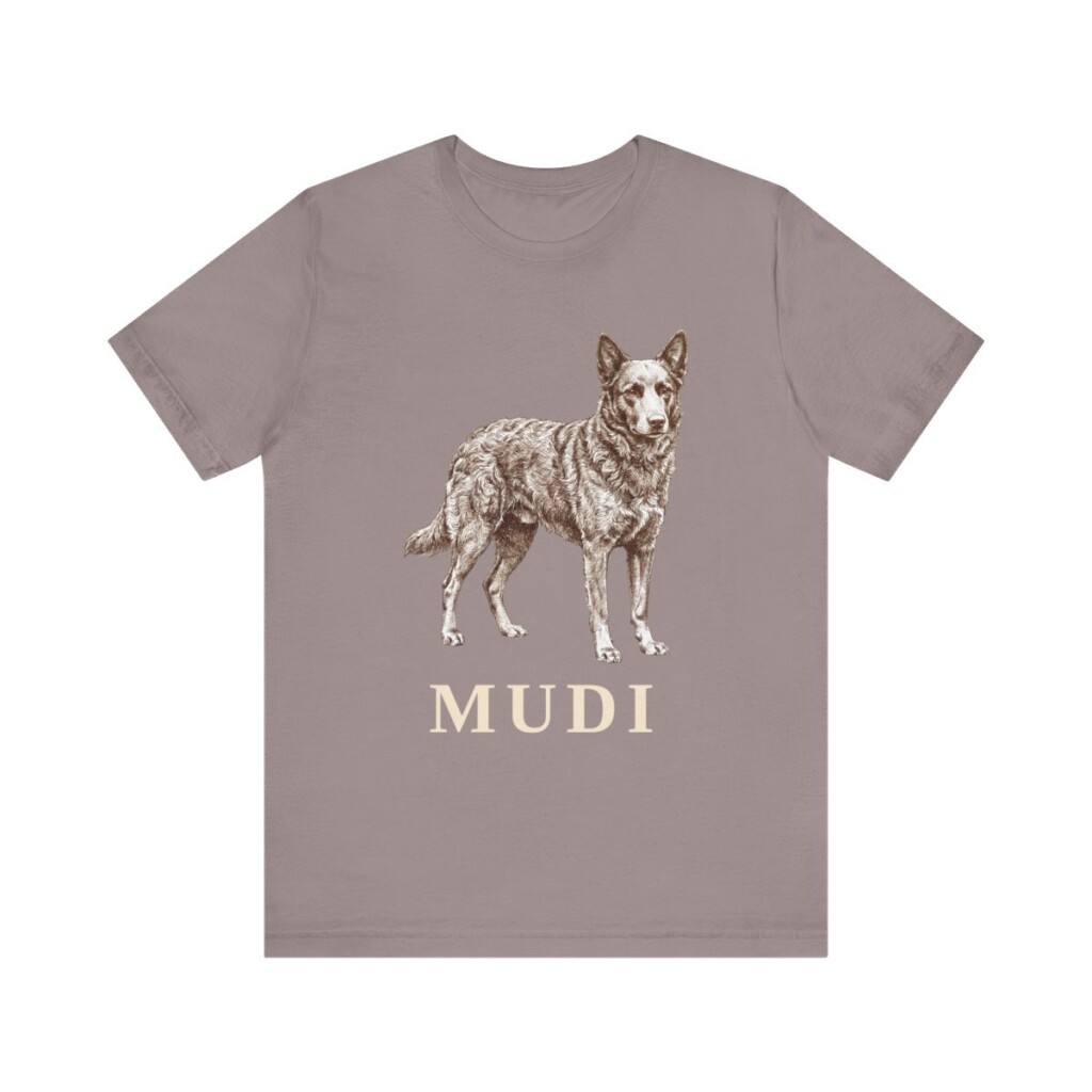 Mudi Shirt, Vintage Dog Sketch Tee, Dog Lover Gift
