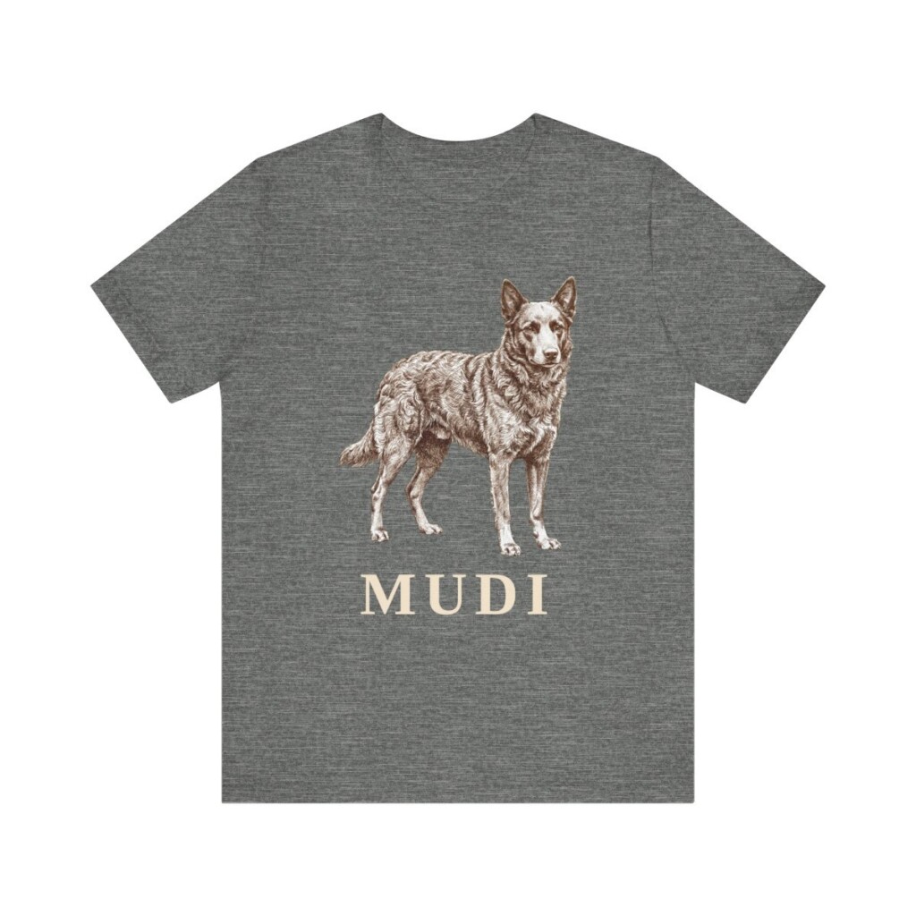 Mudi Shirt, Vintage Dog Sketch Tee, Dog Lover Gift