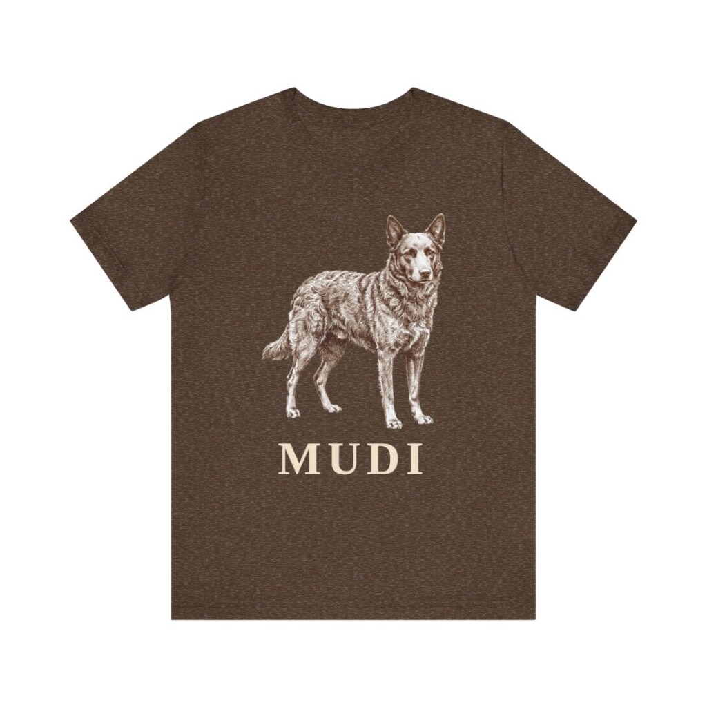 Mudi Shirt, Vintage Dog Sketch Tee, Dog Lover Gift