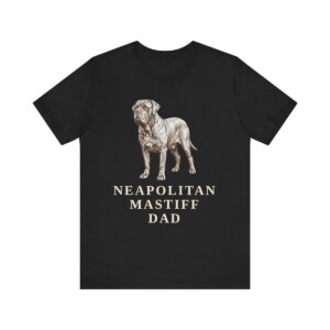 Neapolitan Mastiff Dad Shirt, Vintage Dog Sketch Tee, Dog Dad Gift