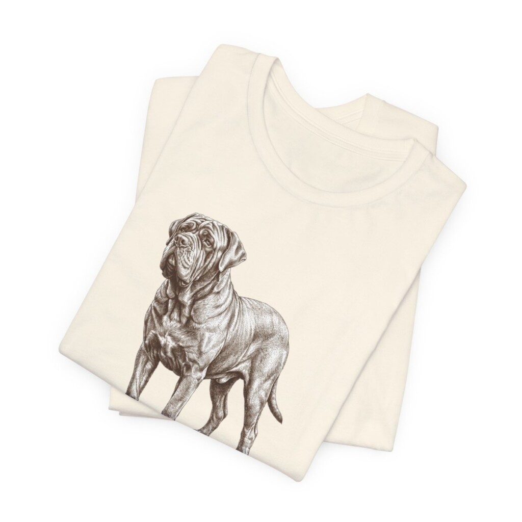 Neapolitan Mastiff Dad Shirt, Vintage Dog Sketch Tee, Dog Dad Gift