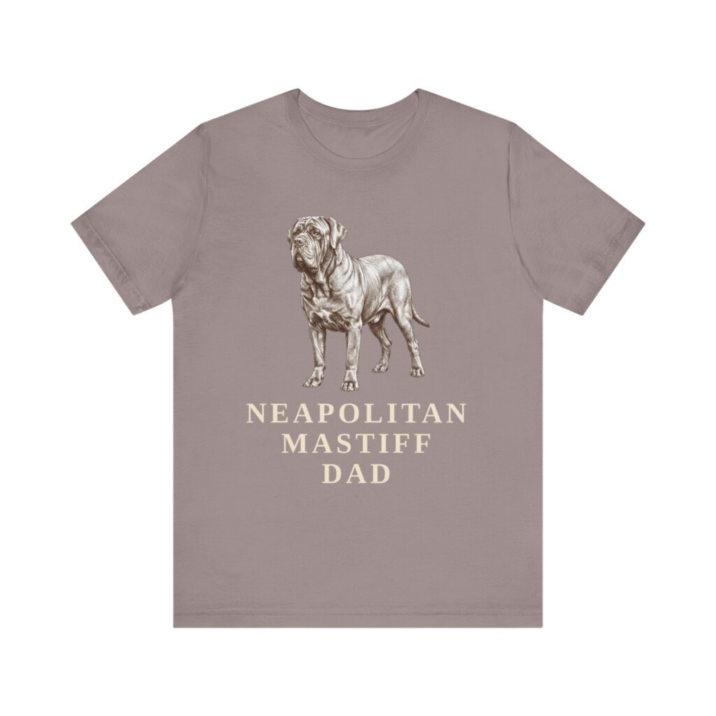 Neapolitan Mastiff Dad Shirt, Vintage Dog Sketch Tee, Dog Dad Gift