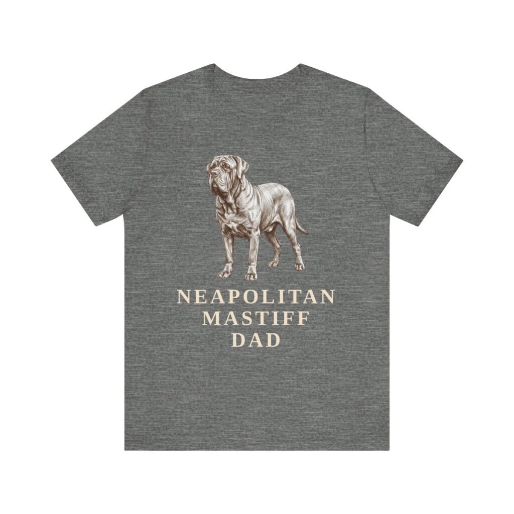 Neapolitan Mastiff Dad Shirt, Vintage Dog Sketch Tee, Dog Dad Gift