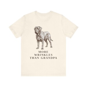 Neapolitan Mastiff Humor Shirt, Vintage Dog Sketch Tee, Dog Humor Gift