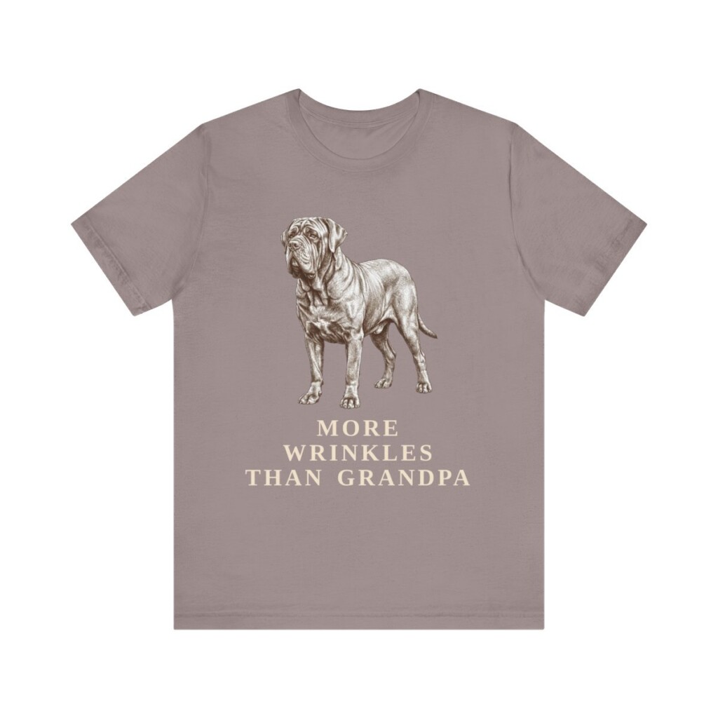 Neapolitan Mastiff Humor Shirt, Vintage Dog Sketch Tee, Dog Humor Gift