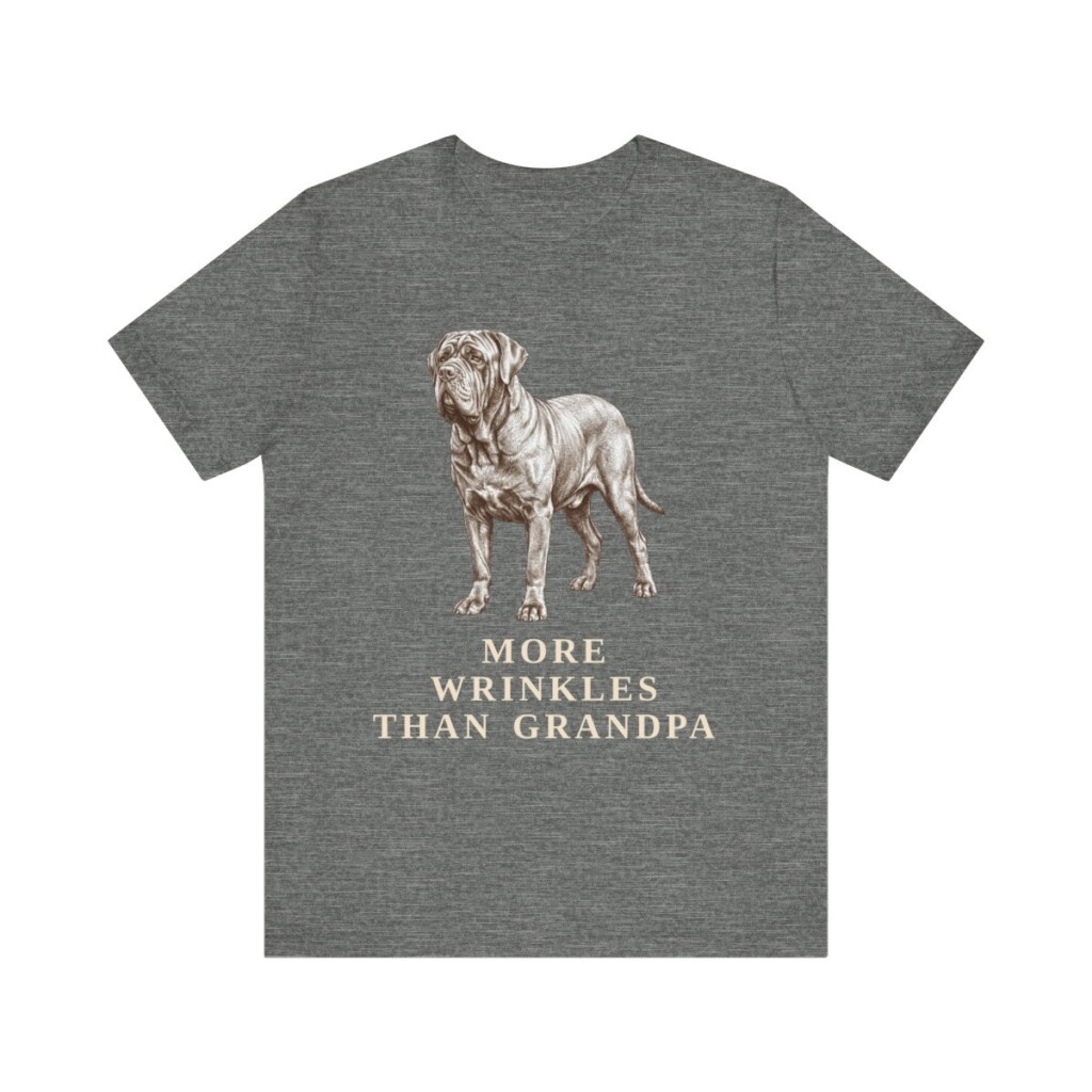 Neapolitan Mastiff Humor Shirt, Vintage Dog Sketch Tee, Dog Humor Gift