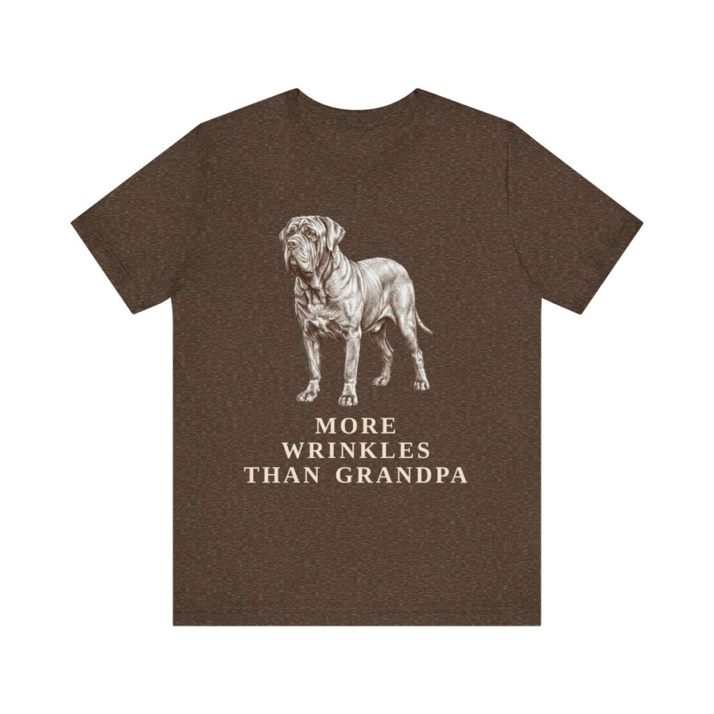 Neapolitan Mastiff Humor Shirt, Vintage Dog Sketch Tee, Dog Humor Gift