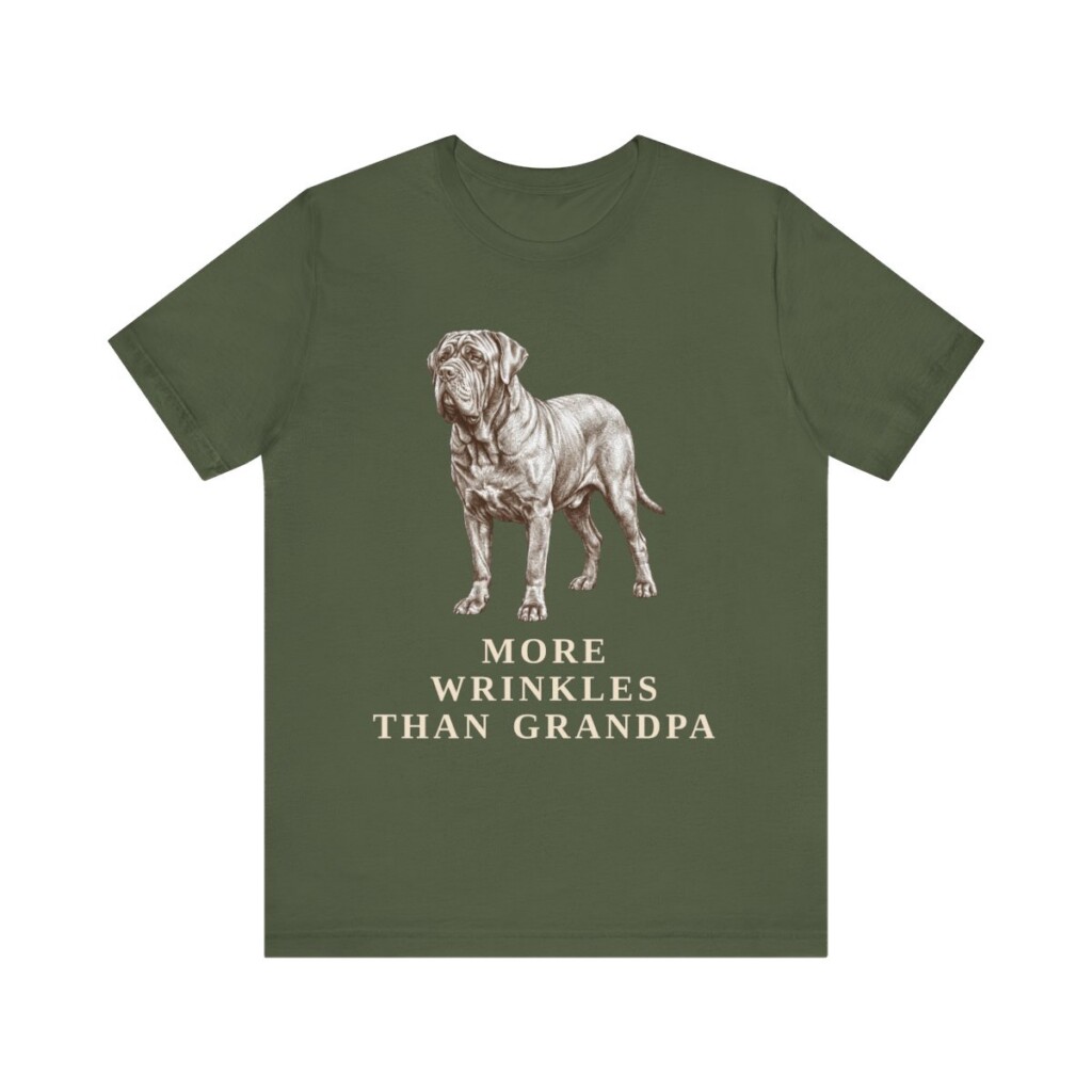 Neapolitan Mastiff Humor Shirt, Vintage Dog Sketch Tee, Dog Humor Gift