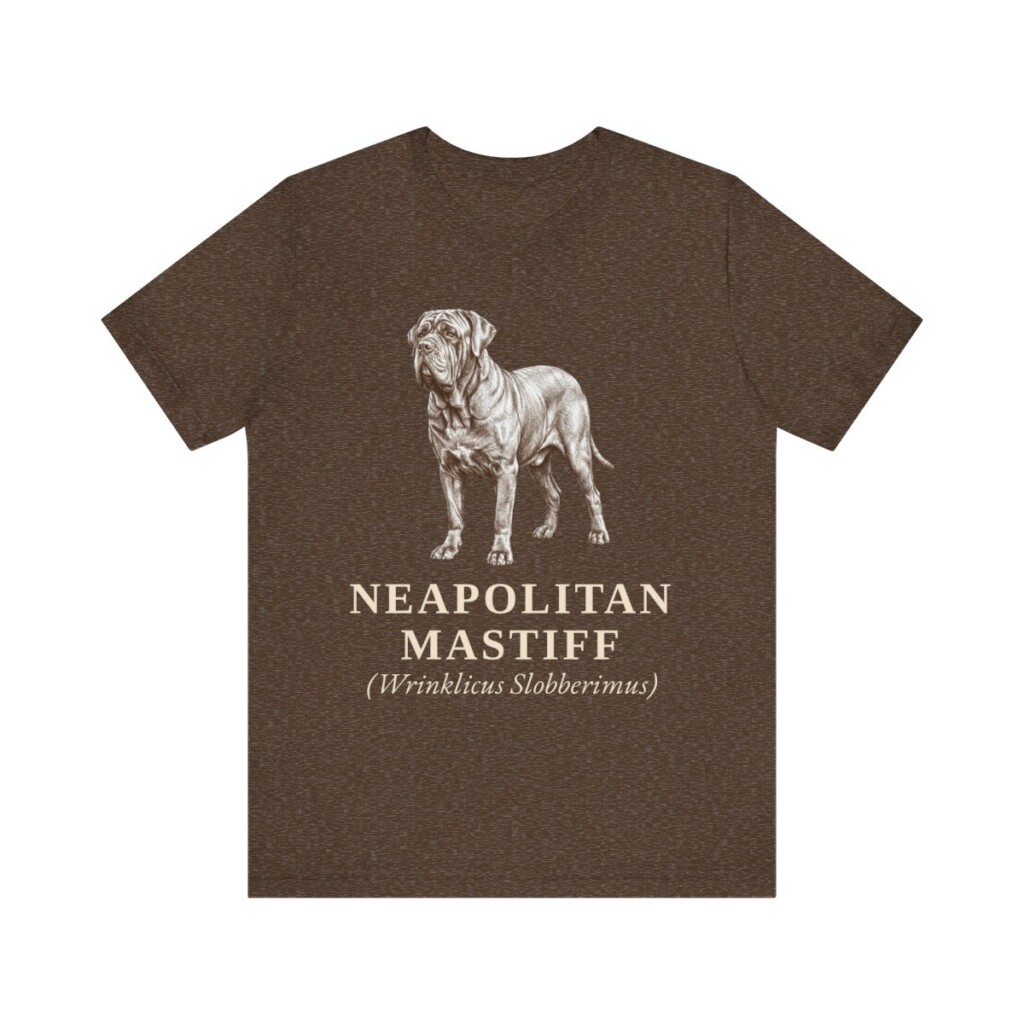 Neapolitan Mastiff Latin Shirt, Vintage Dog Sketch Tee, Dog Latin Gift