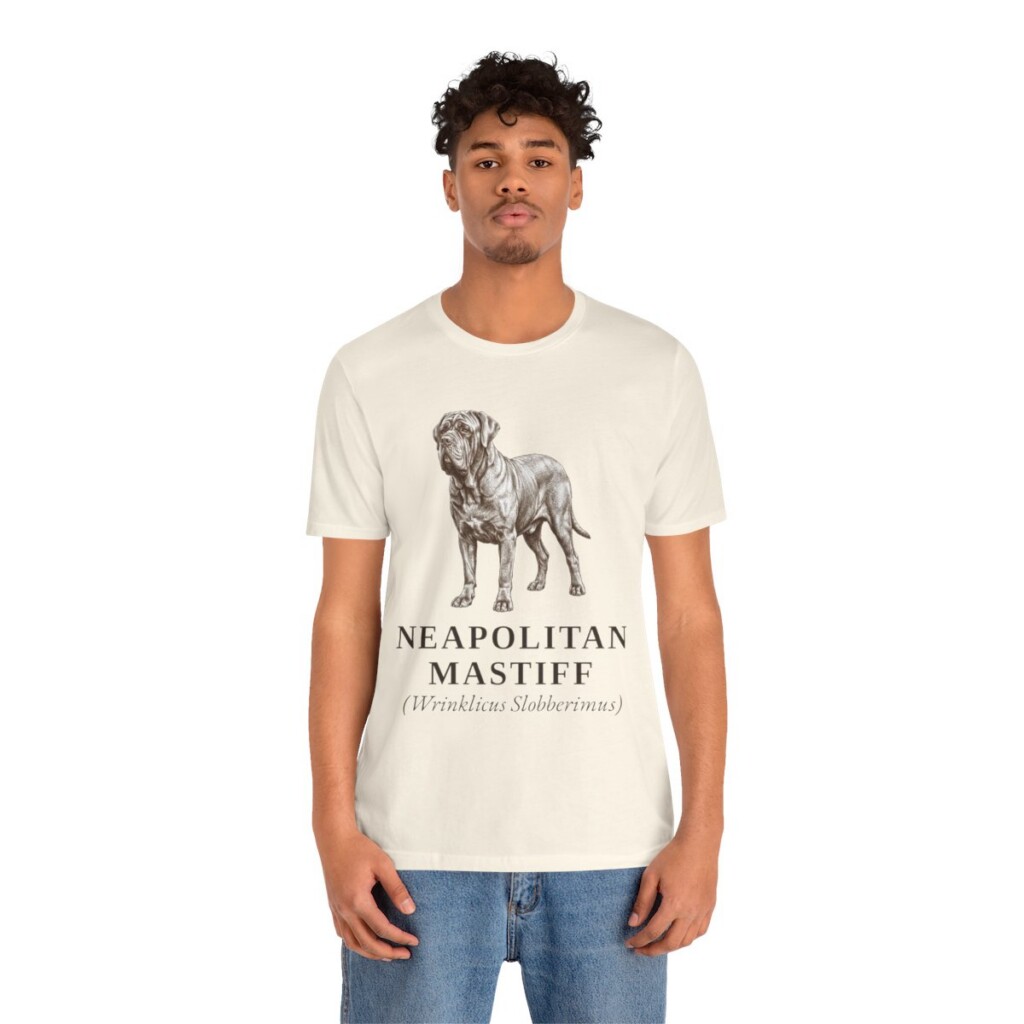 Neapolitan Mastiff Latin Shirt, Vintage Dog Sketch Tee, Dog Latin Gift