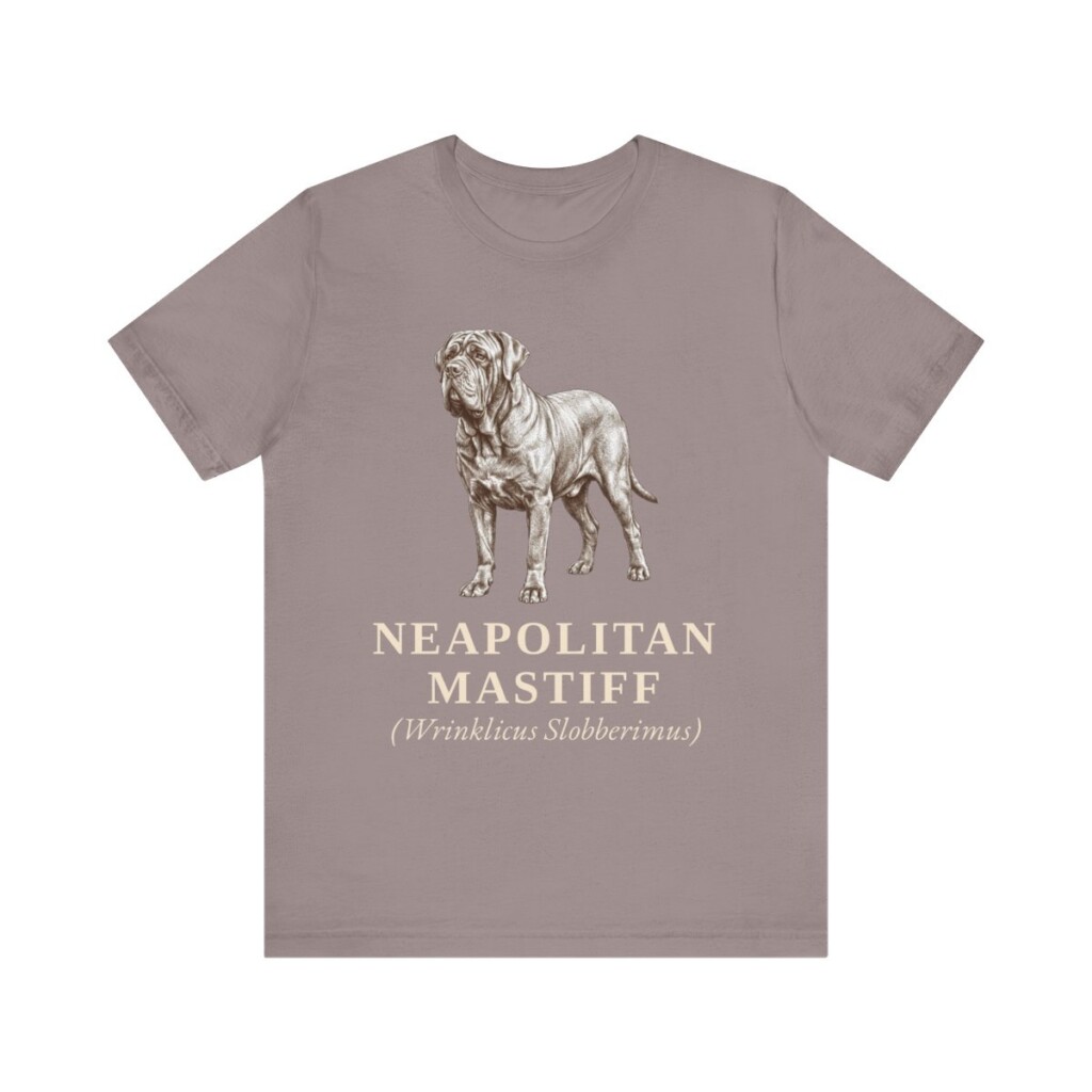 Neapolitan Mastiff Latin Shirt, Vintage Dog Sketch Tee, Dog Latin Gift