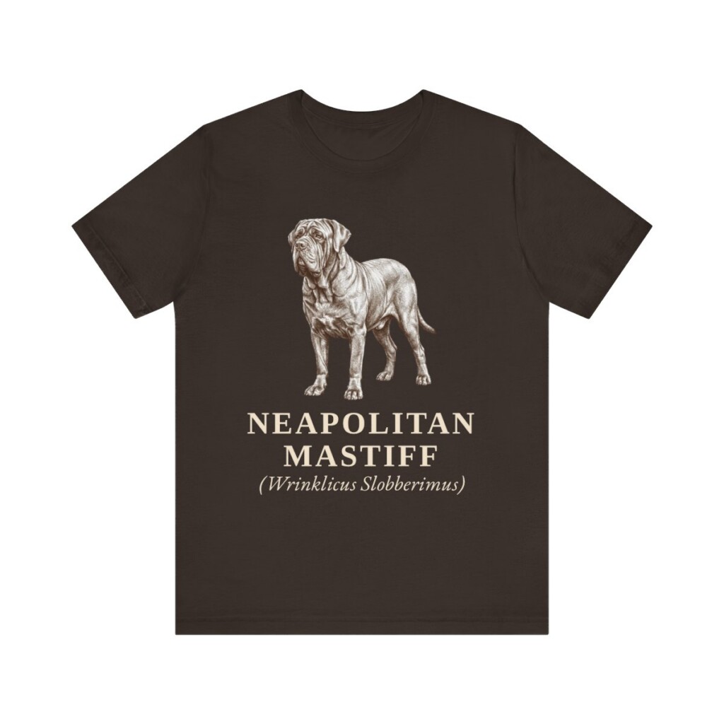 Neapolitan Mastiff Latin Shirt, Vintage Dog Sketch Tee, Dog Latin Gift