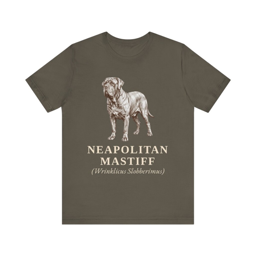 Neapolitan Mastiff Latin Shirt, Vintage Dog Sketch Tee, Dog Latin Gift