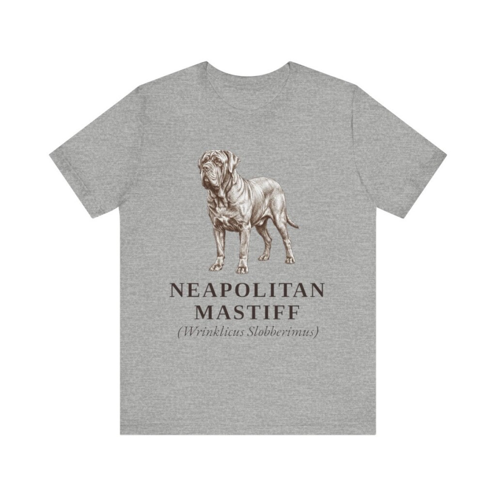 Neapolitan Mastiff Latin Shirt, Vintage Dog Sketch Tee, Dog Latin Gift