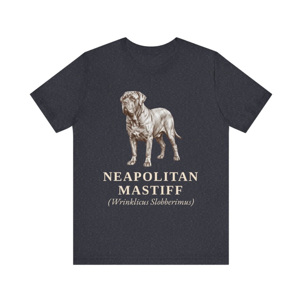 Neapolitan Mastiff Latin Shirt, Vintage Dog Sketch Tee, Dog Latin Gift