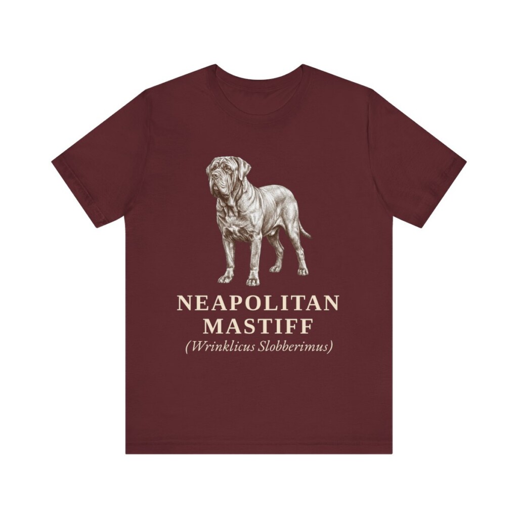 Neapolitan Mastiff Latin Shirt, Vintage Dog Sketch Tee, Dog Latin Gift