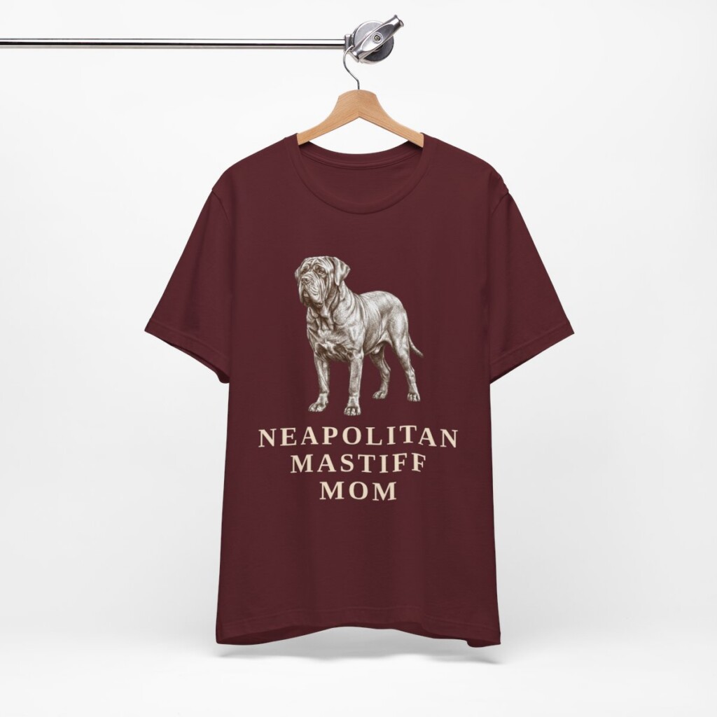 Neapolitan Mastiff Mom Shirt, Vintage Dog Sketch Tee, Dog Mom Gift