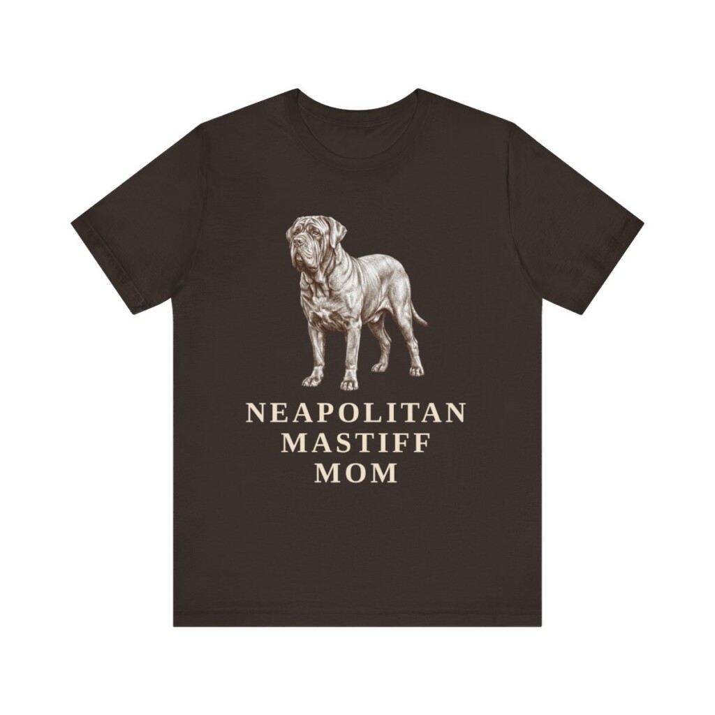 Neapolitan Mastiff Mom Shirt, Vintage Dog Sketch Tee, Dog Mom Gift