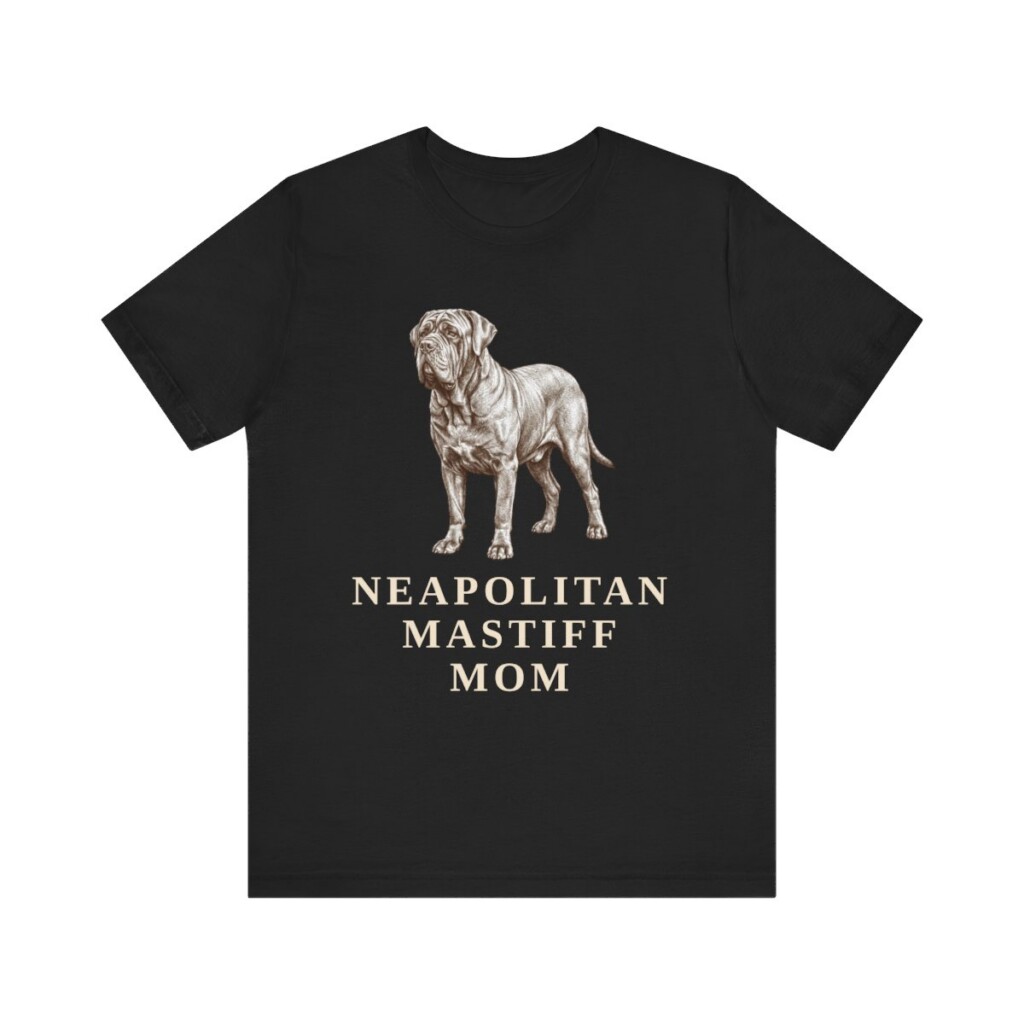 Neapolitan Mastiff Mom Shirt, Vintage Dog Sketch Tee, Dog Mom Gift