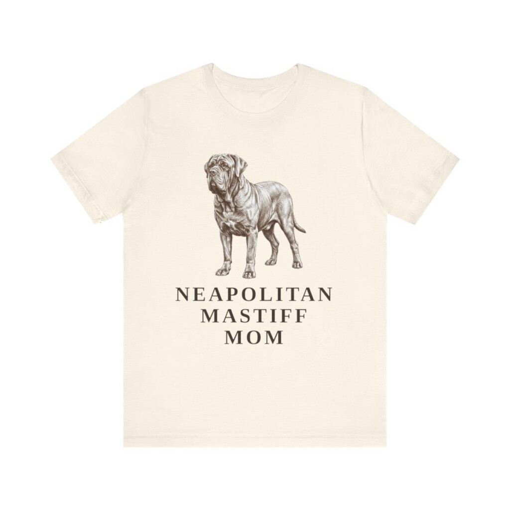 Neapolitan Mastiff Mom Shirt, Vintage Dog Sketch Tee, Dog Mom Gift