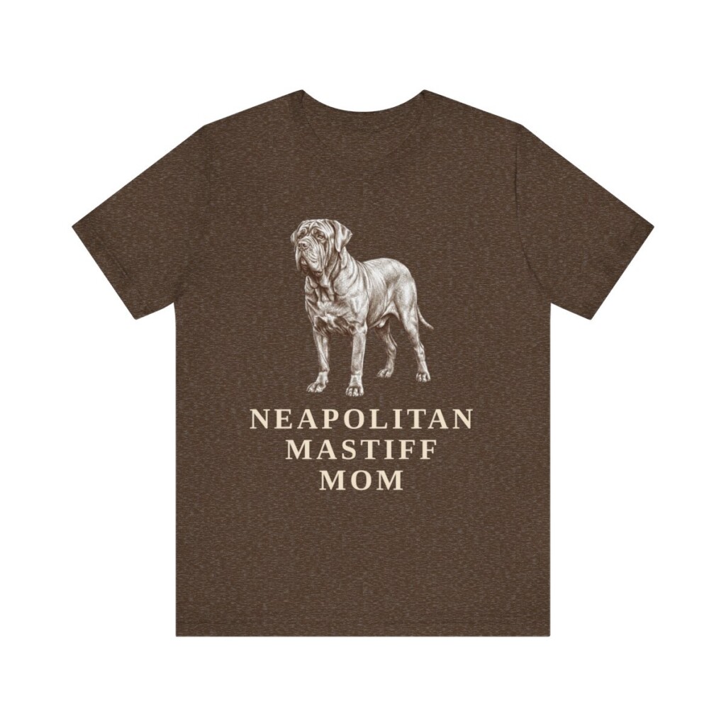 Neapolitan Mastiff Mom Shirt, Vintage Dog Sketch Tee, Dog Mom Gift