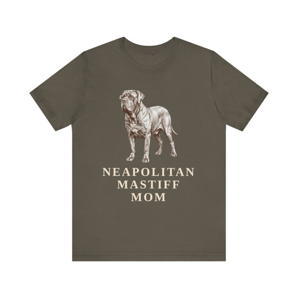 Neapolitan Mastiff Mom Shirt, Vintage Dog Sketch Tee, Dog Mom Gift