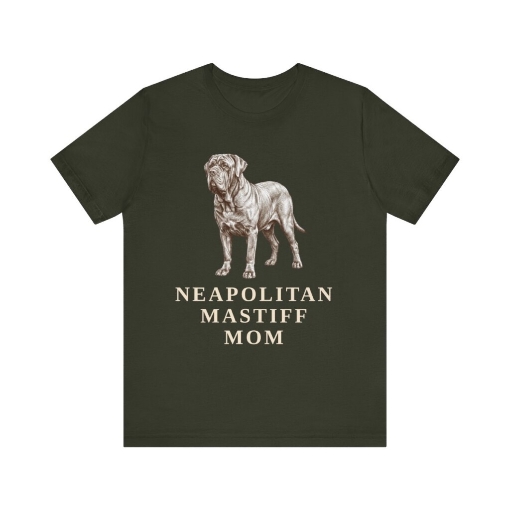 Neapolitan Mastiff Mom Shirt, Vintage Dog Sketch Tee, Dog Mom Gift