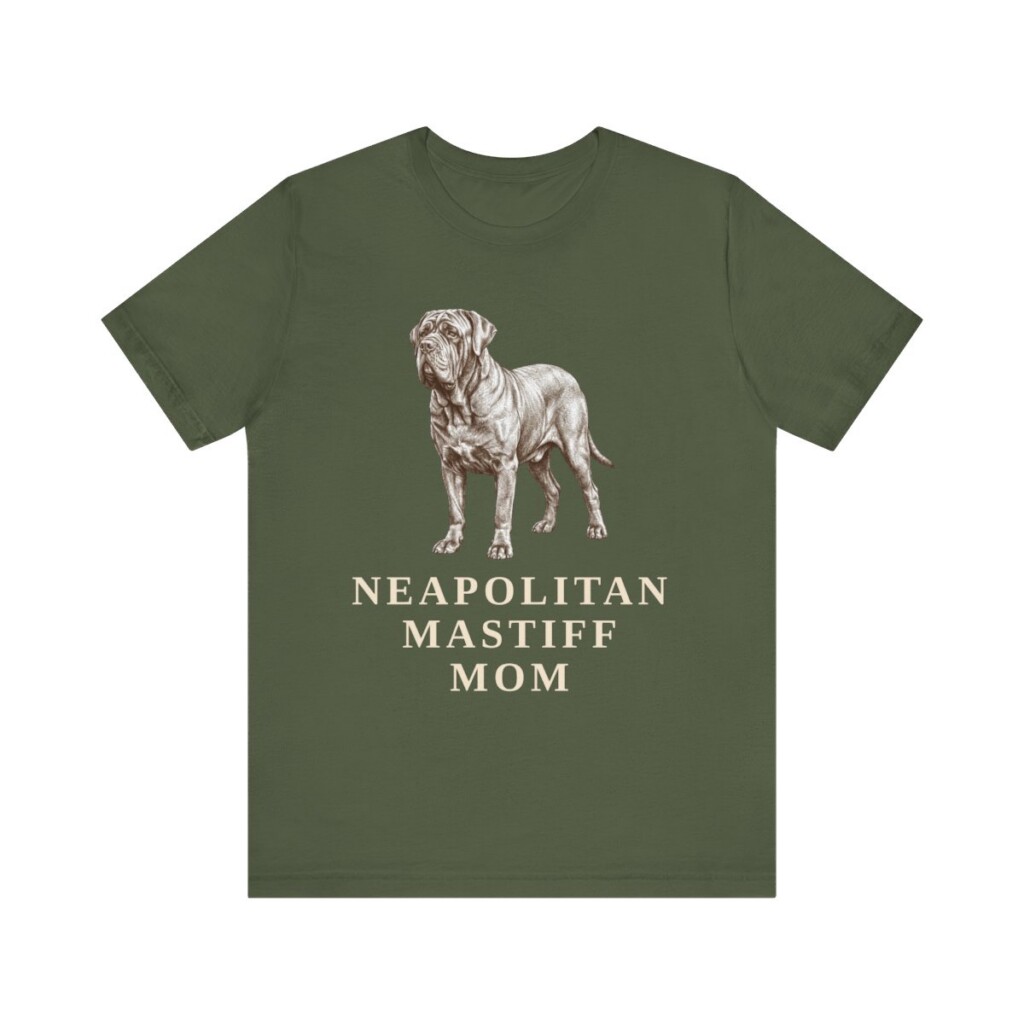 Neapolitan Mastiff Mom Shirt, Vintage Dog Sketch Tee, Dog Mom Gift