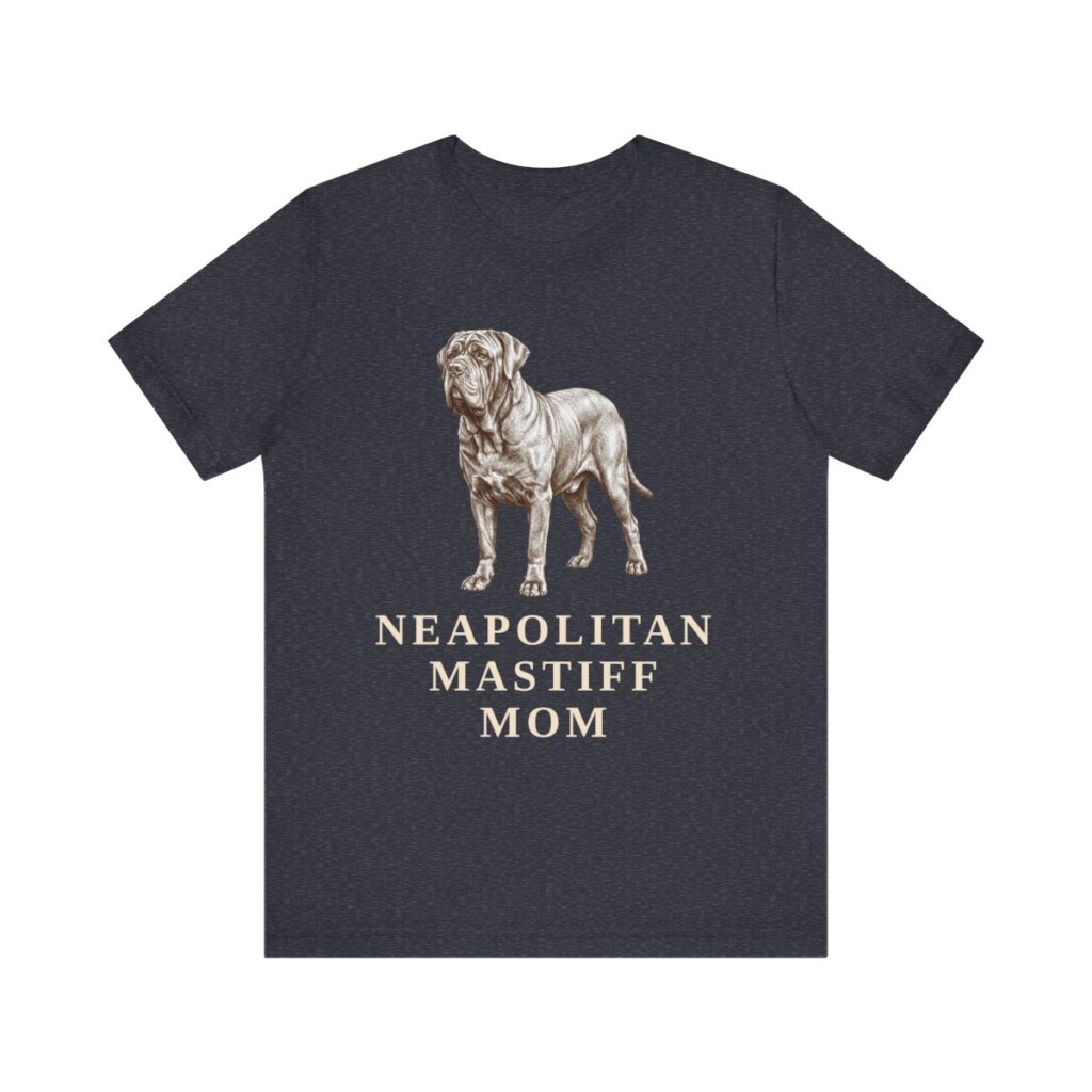 Neapolitan Mastiff Mom Shirt, Vintage Dog Sketch Tee, Dog Mom Gift