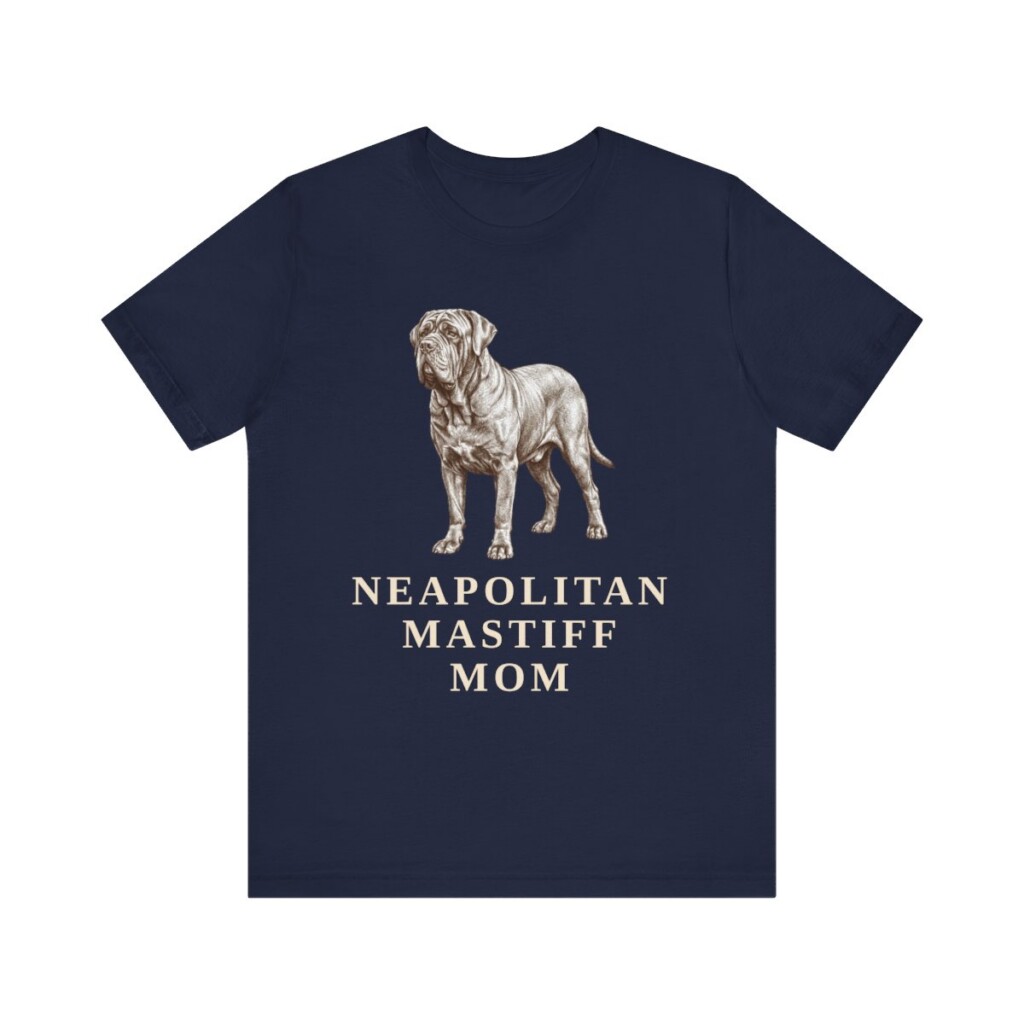 Neapolitan Mastiff Mom Shirt, Vintage Dog Sketch Tee, Dog Mom Gift