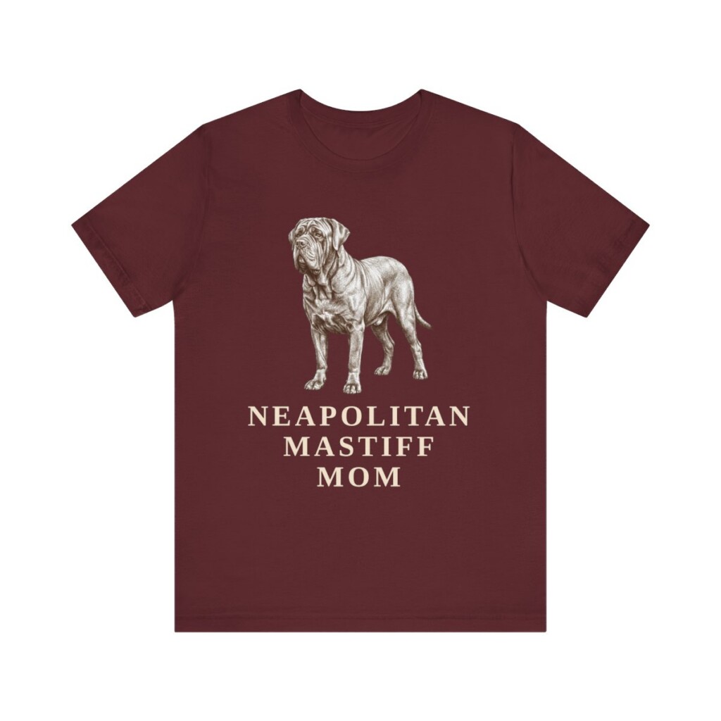 Neapolitan Mastiff Mom Shirt, Vintage Dog Sketch Tee, Dog Mom Gift