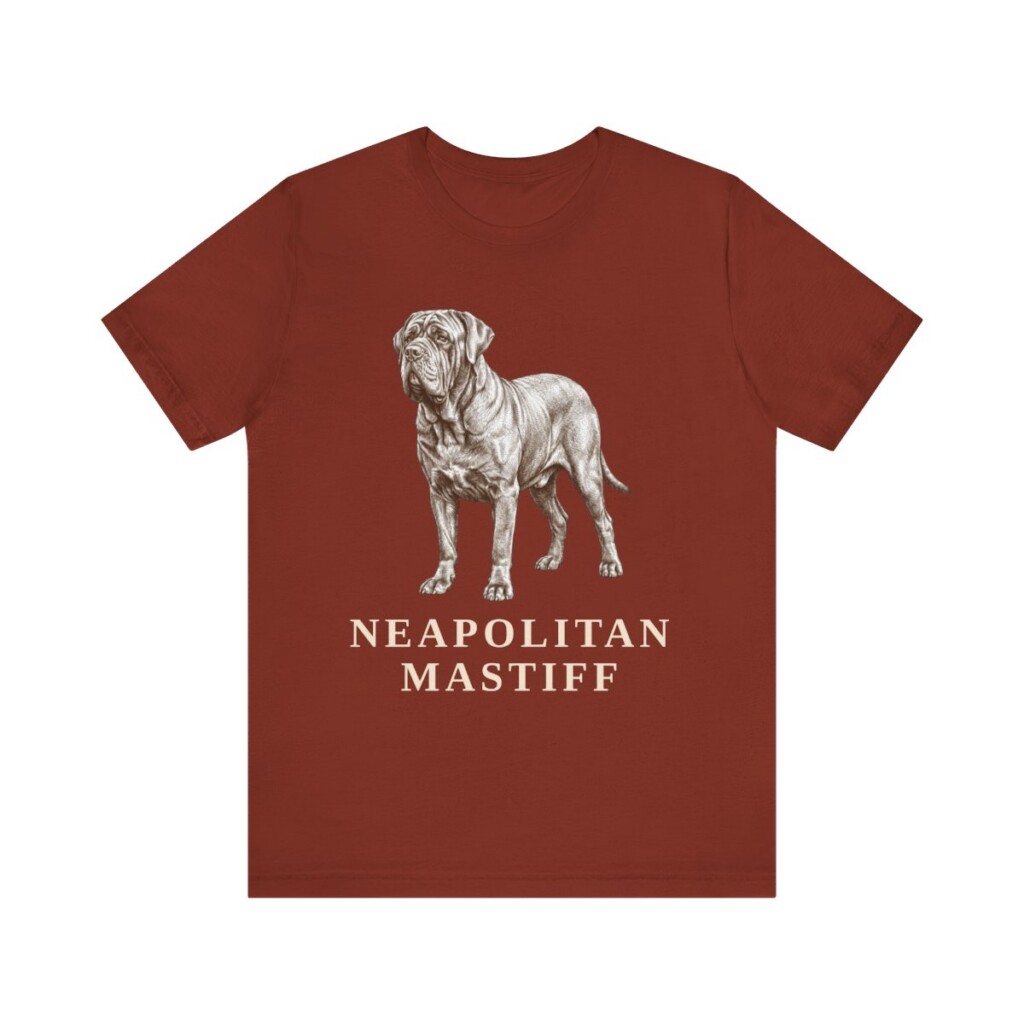 Neapolitan Mastiff Shirt, Vintage Dog Sketch Tee, Dog Lover Gift