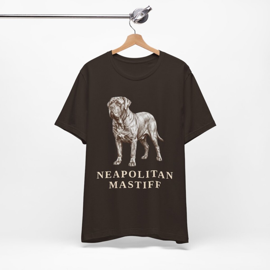 Neapolitan Mastiff Shirt, Vintage Dog Sketch Tee, Dog Lover Gift