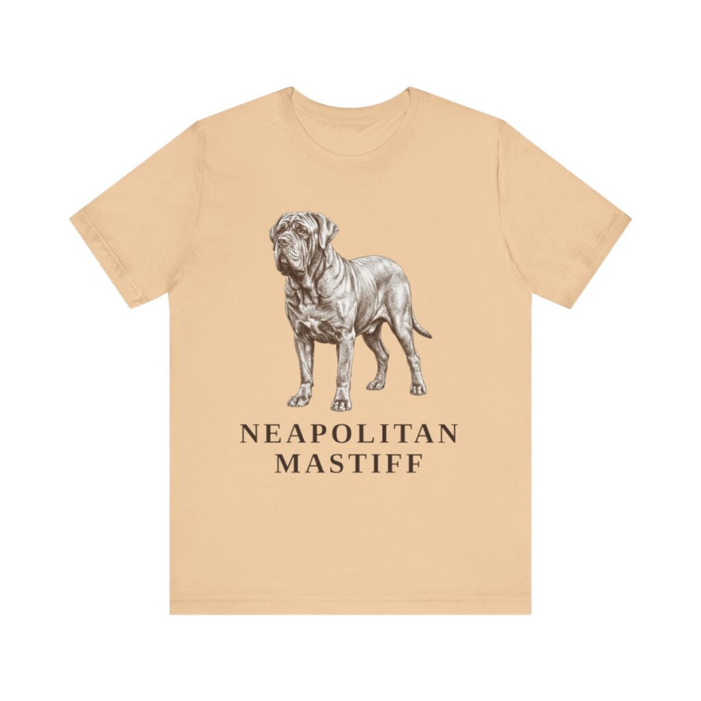 Neapolitan Mastiff Shirt, Vintage Dog Sketch Tee, Dog Lover Gift