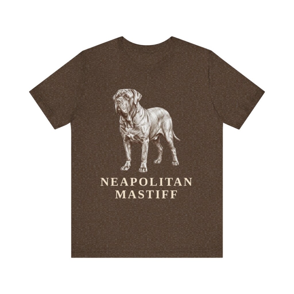Neapolitan Mastiff Shirt, Vintage Dog Sketch Tee, Dog Lover Gift
