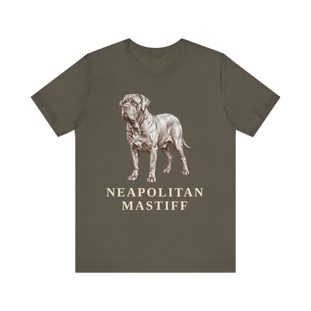 Neapolitan Mastiff Shirt, Vintage Dog Sketch Tee, Dog Lover Gift