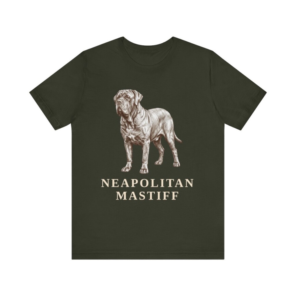 Neapolitan Mastiff Shirt, Vintage Dog Sketch Tee, Dog Lover Gift