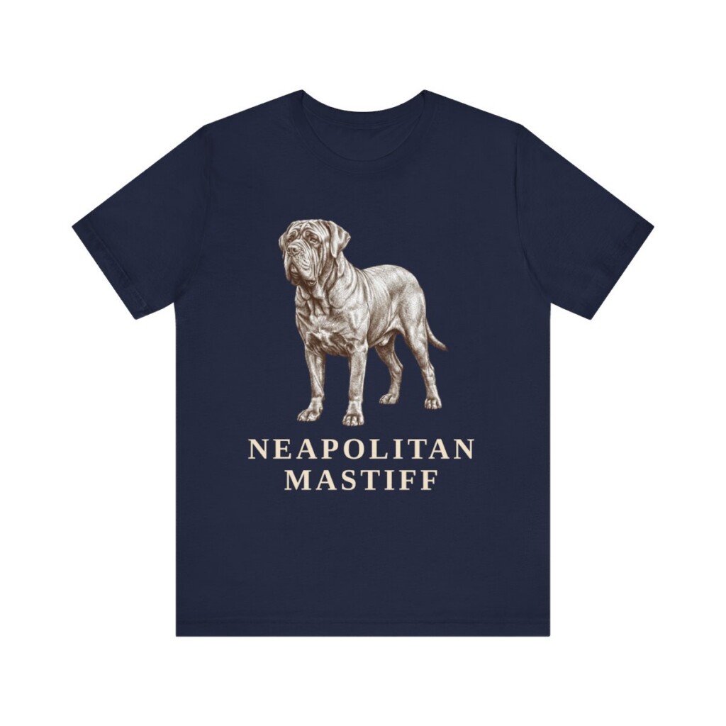 Neapolitan Mastiff Shirt, Vintage Dog Sketch Tee, Dog Lover Gift