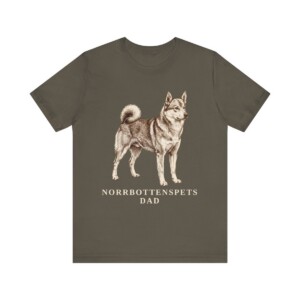 Norrbottenspets Dad Shirt, Vintage Dog Sketch Tee, Dog Dad Gift
