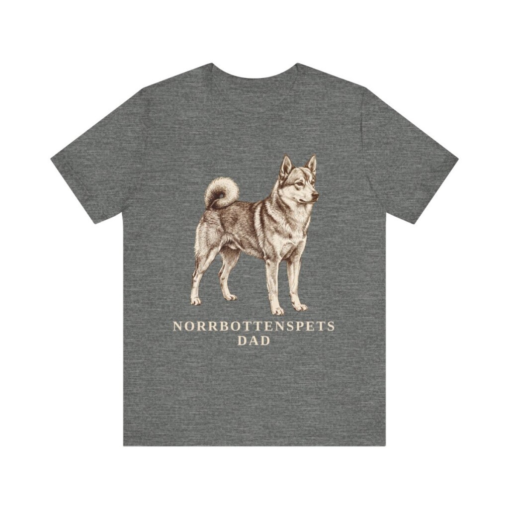 Norrbottenspets Dad Shirt, Vintage Dog Sketch Tee, Dog Dad Gift