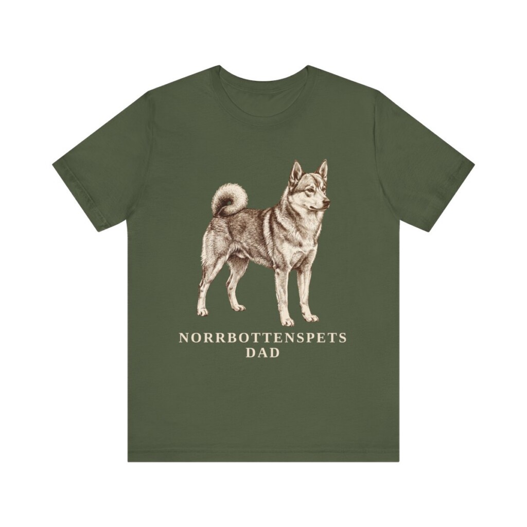 Norrbottenspets Dad Shirt, Vintage Dog Sketch Tee, Dog Dad Gift