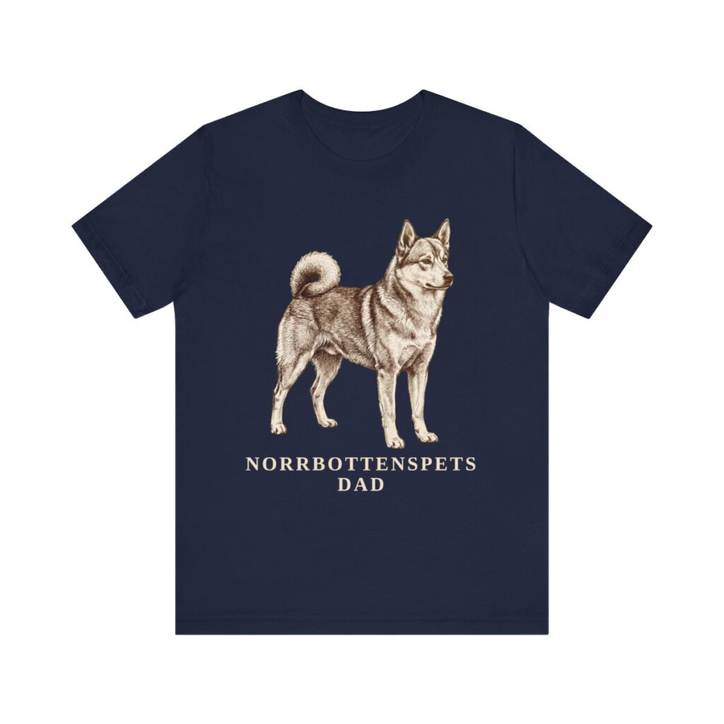 Norrbottenspets Dad Shirt, Vintage Dog Sketch Tee, Dog Dad Gift