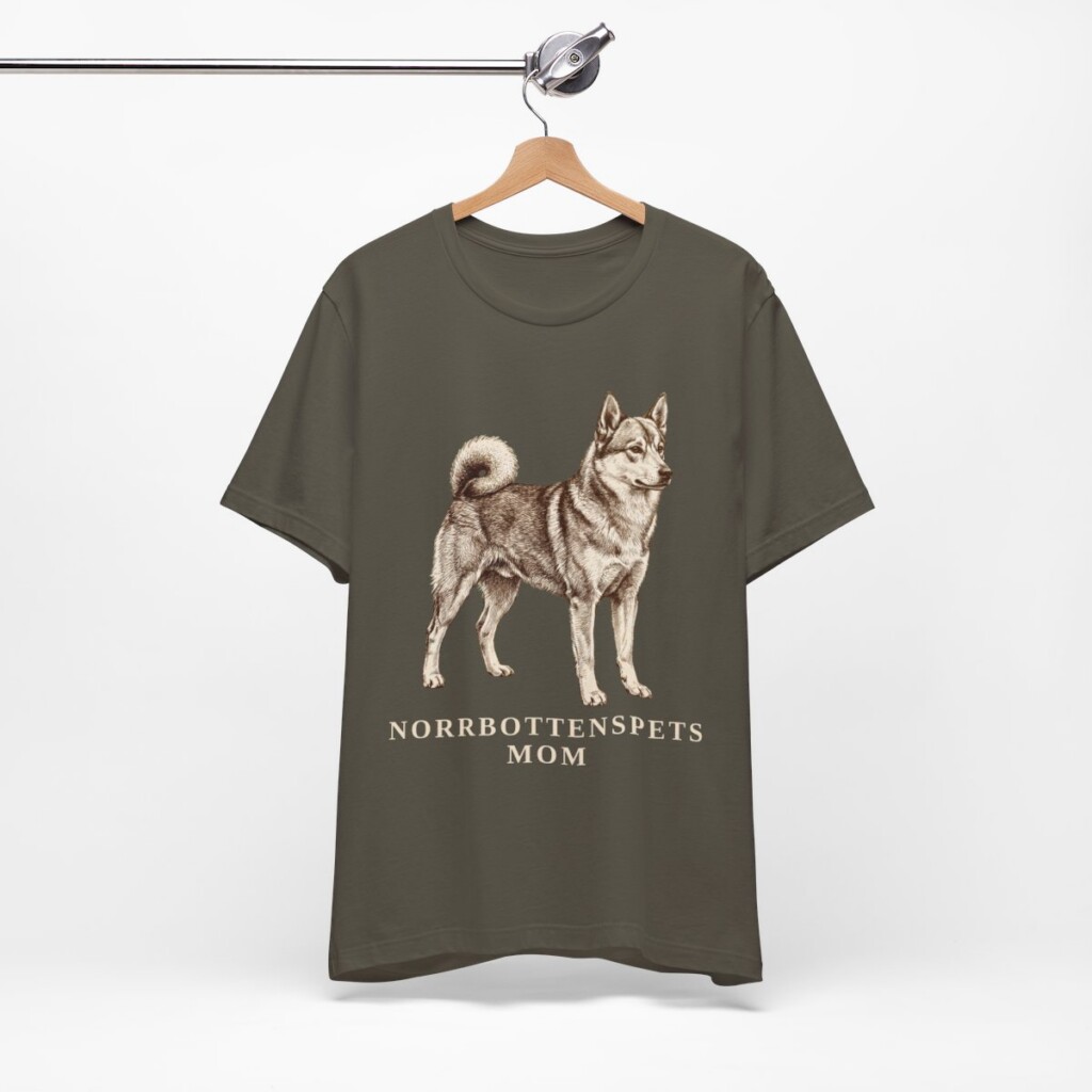 Norrbottenspets Mom Shirt, Vintage Dog Sketch Tee, Dog Mom Gift