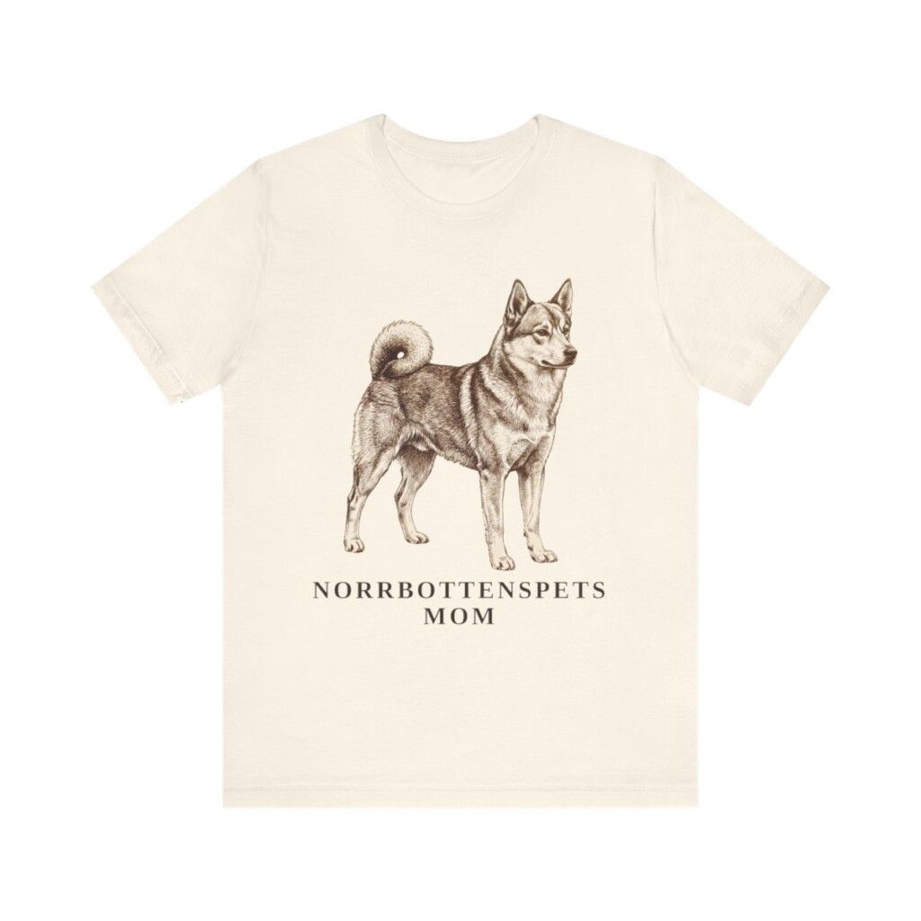 Norrbottenspets Mom Shirt, Vintage Dog Sketch Tee, Dog Mom Gift