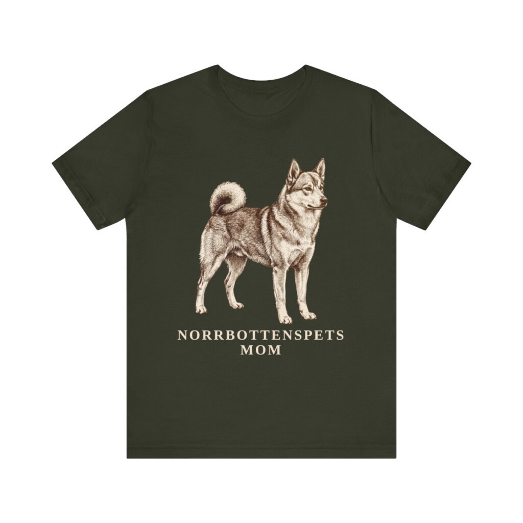 Norrbottenspets Mom Shirt, Vintage Dog Sketch Tee, Dog Mom Gift