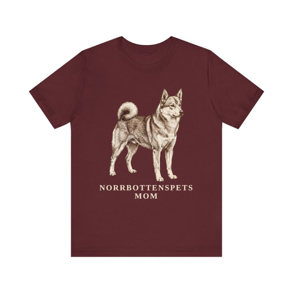 Norrbottenspets Mom Shirt, Vintage Dog Sketch Tee, Dog Mom Gift
